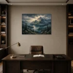 Premium Wall Art Yatay Html Edition – CP-US-PF-H-003 displayed in a contemporary gallery-inspired room