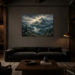 Premium Wall Art Yatay Html Edition – CP-US-PF-H-003 shown in a warm modern interior