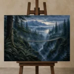 Premium Wall Art Yatay Html Edition – CP-US-PF-H-004 displayed on a studio easel