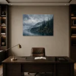 Premium Wall Art Yatay Html Edition – CP-US-PF-H-005 displayed in a contemporary gallery-inspired room