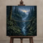 Premium Wall Art Kare Html Edition – CP-US-PF-S-004 displayed on a studio easel