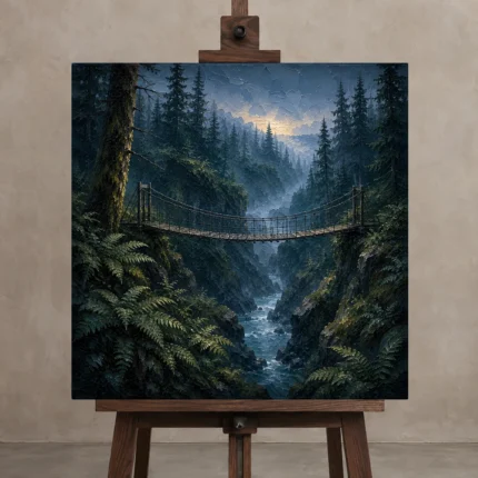 Premium Wall Art Kare Html Edition – CP-US-PF-S-004 displayed on a studio easel