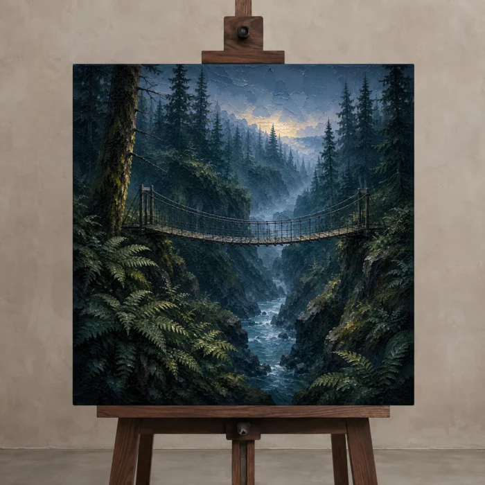 Premium Wall Art Kare Html Edition – CP-US-PF-S-004 displayed on a studio easel