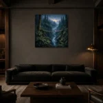 Premium Wall Art Kare Html Edition – CP-US-PF-S-004 shown in a warm modern interior