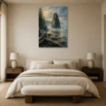Premium Wall Art Dikey Html Edition – CP-US-PF-V-001 showcased in an elegant minimalist interior