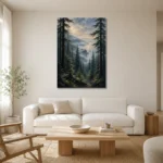 Premium Wall Art Dikey Html Edition – CP-US-PF-V-002 styled in a refined neutral interior
