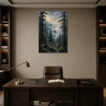 Premium Wall Art Dikey Html Edition – CP-US-PF-V-002 displayed in a contemporary gallery-inspired room