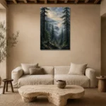 Premium Wall Art Dikey Html Edition – CP-US-PF-V-002 presented in a sophisticated home setting