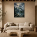 Premium Wall Art Dikey Html Edition – CP-US-PF-V-003 presented in a sophisticated home setting