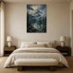 Premium Wall Art Dikey Html Edition – CP-US-PF-V-003 showcased in an elegant minimalist interior