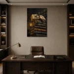 Premium Wall Art Dikey Html Edition – DARKACADEMİA0826001 displayed in a contemporary gallery-inspired room