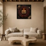 Premium Wall Art Kare Html Edition – DARKACADEMİA0826004 presented in a sophisticated home setting