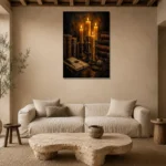 Premium Wall Art Dikey Html Edition – DARKACADEMİA0826016 presented in a sophisticated home setting