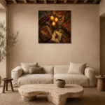 Premium Wall Art Kare Html Edition – DARKACADEMİA0826028 presented in a sophisticated home setting