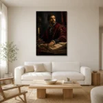 Premium Wall Art Dikey Html Edition – DARKACADEMİA0826032 styled in a refined neutral interior