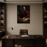 Premium Wall Art Dikey Html Edition – DARKACADEMİA0826032 displayed in a contemporary gallery-inspired room