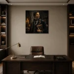 Premium Wall Art Kare Html Edition – DARKACADEMİA0826034 displayed in a contemporary gallery-inspired room