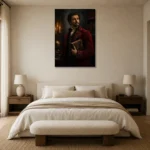 Premium Wall Art Dikey Html Edition – DARKACADEMİA0826037 showcased in an elegant minimalist interior