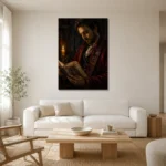 Premium Wall Art Dikey Html Edition – DARKACADEMİA0826038 styled in a refined neutral interior
