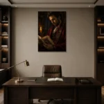 Premium Wall Art Dikey Html Edition – DARKACADEMİA0826038 displayed in a contemporary gallery-inspired room