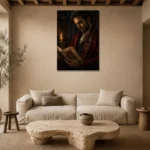 Premium Wall Art Dikey Html Edition – DARKACADEMİA0826038 presented in a sophisticated home setting