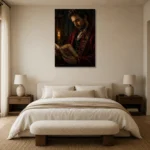 Premium Wall Art Dikey Html Edition – DARKACADEMİA0826038 showcased in an elegant minimalist interior
