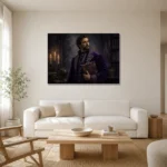 Premium Wall Art Yatay Html Edition – DARKACADEMİA0826040 styled in a refined neutral interior