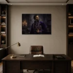 Premium Wall Art Yatay Html Edition – DARKACADEMİA0826040 displayed in a contemporary gallery-inspired room