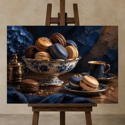 Premium Wall Art Yatay Html Edition – DINIGROOM0826003 displayed on a studio easel