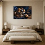 Premium Wall Art Yatay Html Edition – DINIGROOM0826003 showcased in an elegant minimalist interior