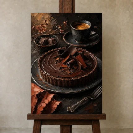 Premium Wall Art Dikey Html Edition – DINIGROOM0826004 displayed on a studio easel