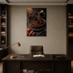 Premium Wall Art Dikey Html Edition – DINIGROOM0826004 displayed in a contemporary gallery-inspired room