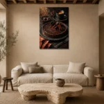 Premium Wall Art Dikey Html Edition – DINIGROOM0826004 presented in a sophisticated home setting