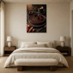 Premium Wall Art Dikey Html Edition – DINIGROOM0826004 showcased in an elegant minimalist interior