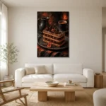 Premium Wall Art Dikey Html Edition – DINIGROOM0826005 styled in a refined neutral interior