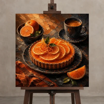 Premium Wall Art Kare Html Edition – DINIGROOM0826007 displayed on a studio easel