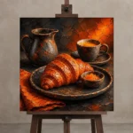 Premium Wall Art Kare Html Edition – DINIGROOM0826008 displayed on a studio easel