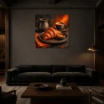 Premium Wall Art Kare Html Edition – DINIGROOM0826008 shown in a warm modern interior