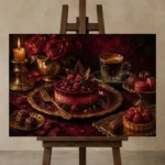 Premium Wall Art Yatay Html Edition – DINIGROOM0826010 displayed on a studio easel