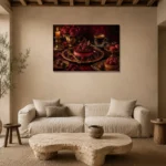 Premium Wall Art Yatay Html Edition – DINIGROOM0826010 presented in a sophisticated home setting