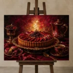 Premium Wall Art Yatay Html Edition – DINIGROOM0826012 displayed on a studio easel