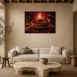 Premium Wall Art Yatay Html Edition – DINIGROOM0826012 presented in a sophisticated home setting
