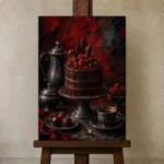 Premium Wall Art Dikey Html Edition – DINIGROOM0826014 displayed on a studio easel