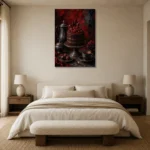 Premium Wall Art Dikey Html Edition – DINIGROOM0826014 showcased in an elegant minimalist interior