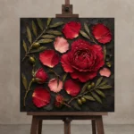 Premium Wall Art Kare Html Edition – DINIGROOM0826018 displayed on a studio easel