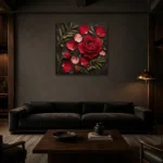 Premium Wall Art Kare Html Edition – DINIGROOM0826018 shown in a warm modern interior