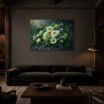 Premium Wall Art Yatay Html Edition – DINIGROOM0826019 shown in a warm modern interior