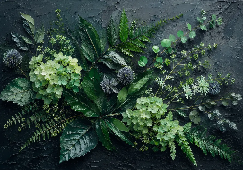 Botanical Archive Formal Dining Room Artwork Botanical Mint Art Print