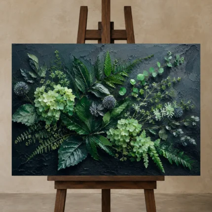 Premium Wall Art Yatay Html Edition – DINIGROOM0826021 displayed on a studio easel