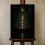 Premium Wall Art Dikey  one of one – ECHOOFVOL002 shown in Studio Easel